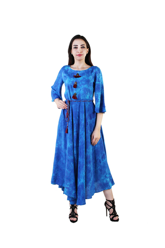 Blue Party Wear Designer Kurti Dress