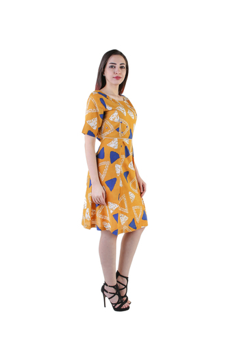 Yellow Designer Short Kurti For Women&Girls