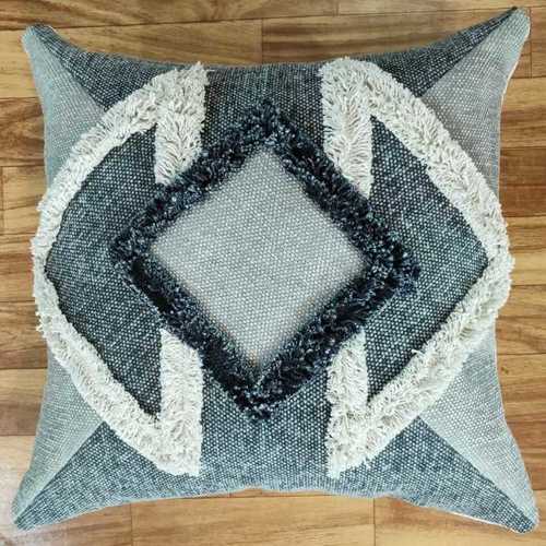 Grey Embroidery Cushion Cover