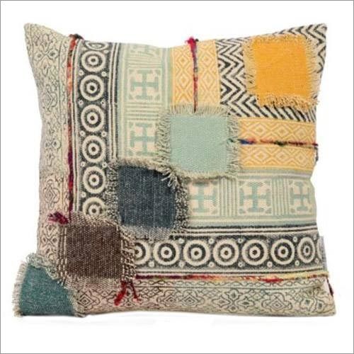 Multi-Color Patchwork Cushion Cover