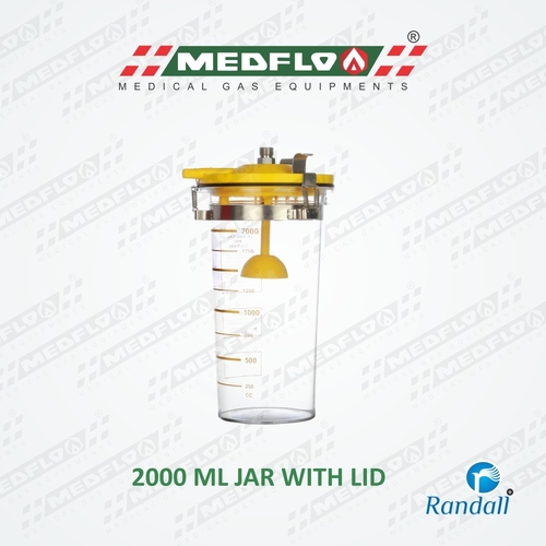 Medical Vacuum suction jar 2000 ml capacity