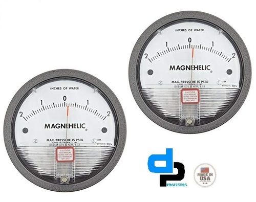 Dwyer 2300-4CM Magnehelic Differential Pressure Gauge,Range 2-0-2 CM