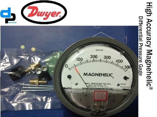 Dwyer 2000-200CM Magnehelic Differential Pressure Gauge