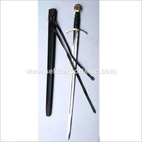 Templar Medieval War Sword Length: 37.5 Inch (in)