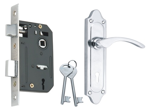 Chrome Plated Steel Mortice Key Lock Set