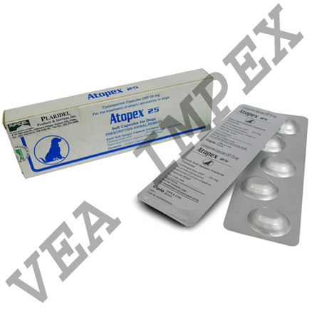 Atopex 25 mg (Cyclosporine Capsules)