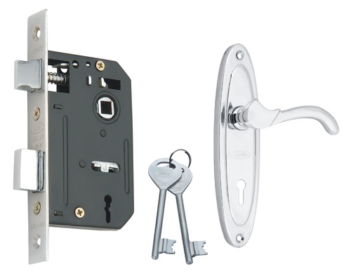 Steel Mortice Lock Set with KY Lock Body, Double Action (3 CP Keys)