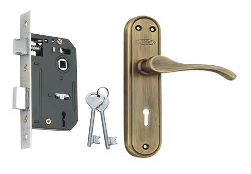 Matte Antique Brass Steel Mortice Key Lock
