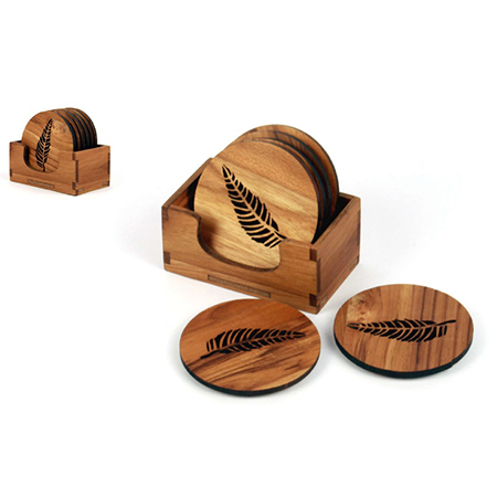 Wooden Tea Coasters