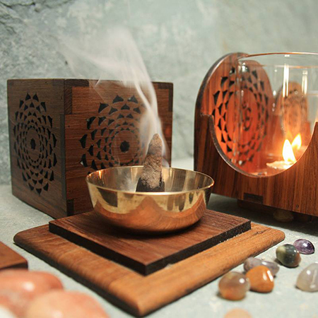 Decorative Wooden Cone Burner