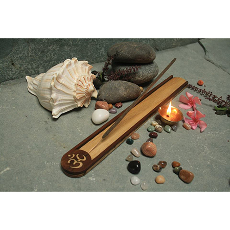 Om Wooden Incense stand