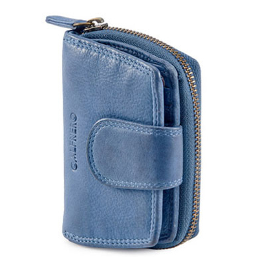 Navy Womens Leather Wallet