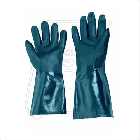 Safety Gloves - Rubber Material, Length 152.4-381 mm, Weight 10-150 g | Designed for Industrial Safety Use
