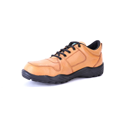 Safety Shoes - Leather Material, Sizes 6-12 | Lightweight 100-450 Grams for Industrial Safety Use