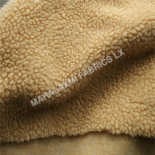 Sherpa Fur Fabric - Premium Quality Plain Lightweight Brown Fabric | Fast Colors, Quick Dry, Fade Resistant, Fire Retardant