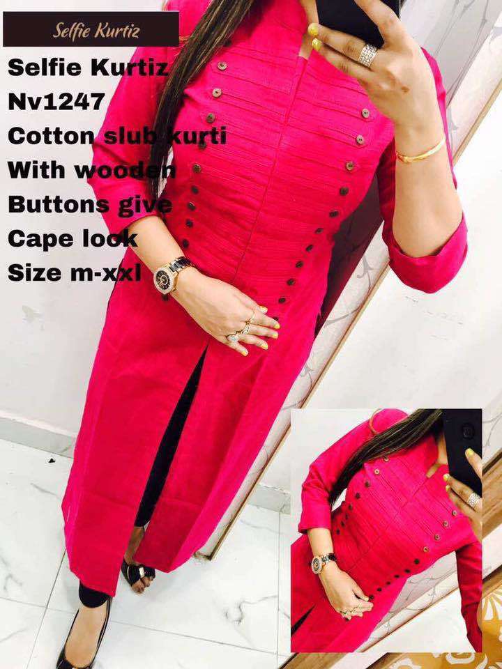 Fancy Cotton Selfi Kurti