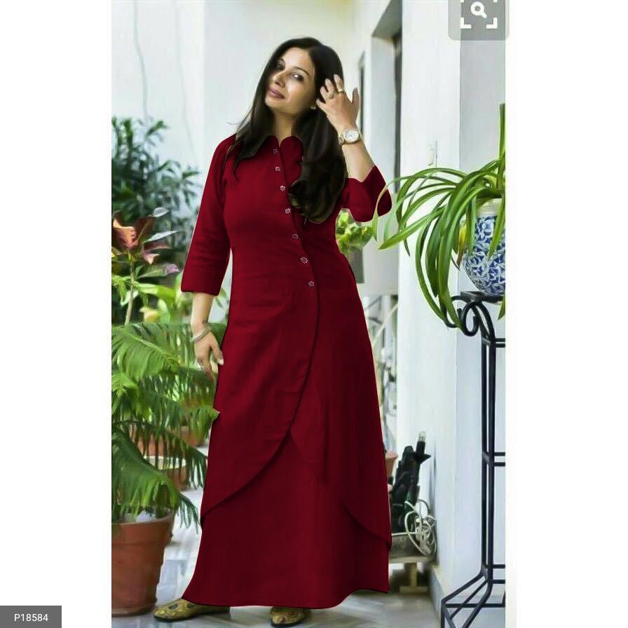 Red Long Ladies Kurti