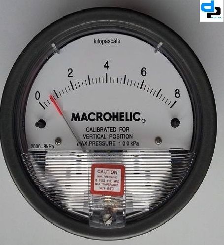 Dwyer Magnehelic Differential Pressure Gauge Model 2000-8KPA