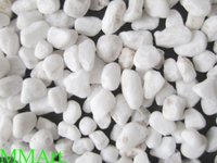 Primium quality machine polished snow white glossy pebbles stone lanscaping and garden tree decoration