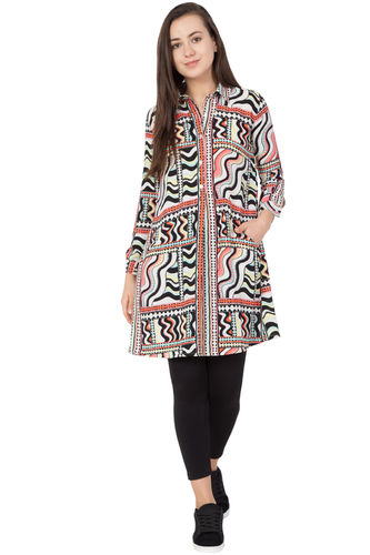Haider Moss Long Multi Print Shirt