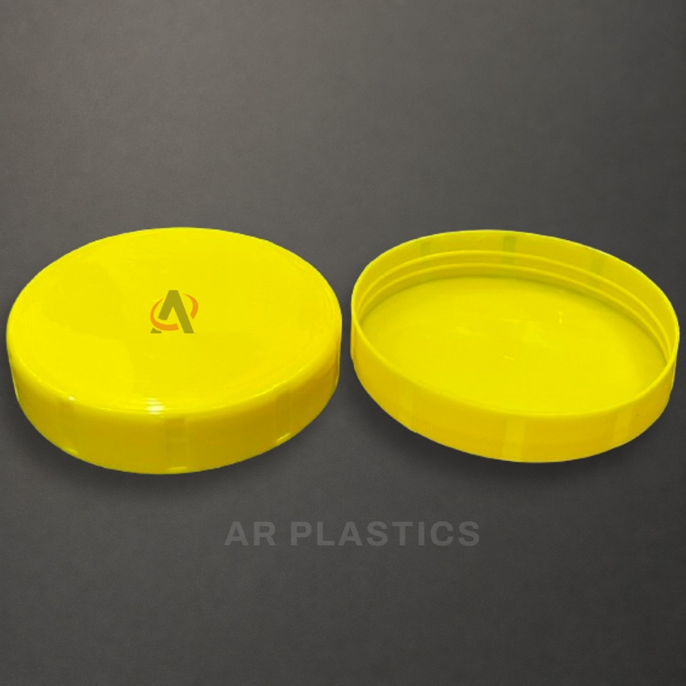 96 MM Flower Cap - Plastic, 96 mm Diameter, All Colors Available | Customizable Screw Cap for Jars with Warranty and User-Friendly Design