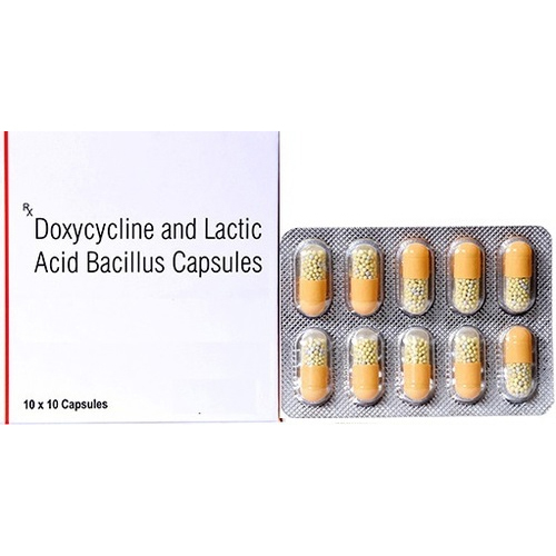 Doxycycline and lactic acid bacillus capsules Doxycycline and lactic acid bacillus capsules