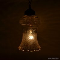 CUT HANGING,CLEAR GLASS CUTTING HANGING LAMP WITH FITTING