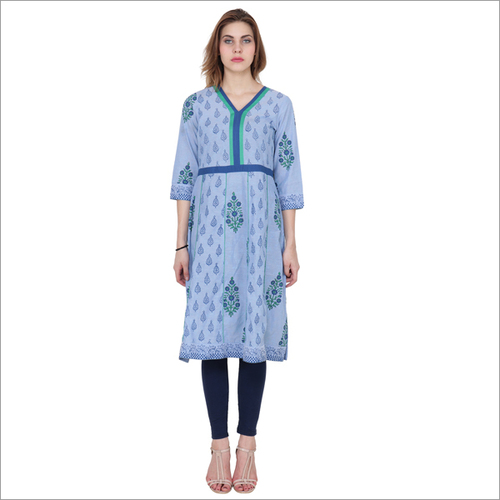 Chambray Long Kurti