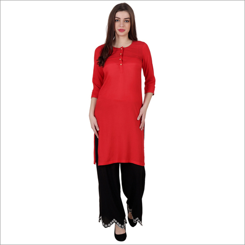 Rayon Long Kurti