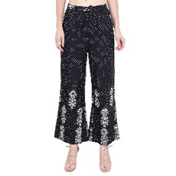 Flex Black Palazzo Pant