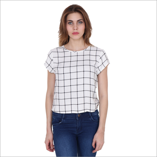 Rayon White T Shirt