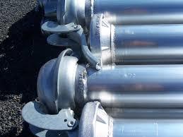 4 aluminium irrigation pipes