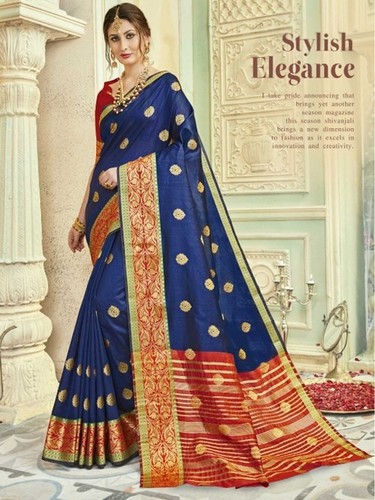 Blue Designer Saree