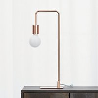 Contemporary Table Lamp - Iron, 5x6x20 Inches | Polished Copper Finish, Modern Arts Design, Elegant Decoration Theme