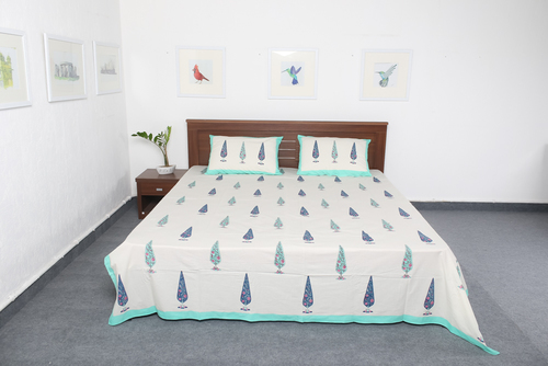 White Cotton Bedsheet