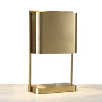 Brass Antique Table Lamp - 12x6.5x20 Inches | Gold Plated Metal, Modern Arts Style, Eclectic Design For Classy Home Decor