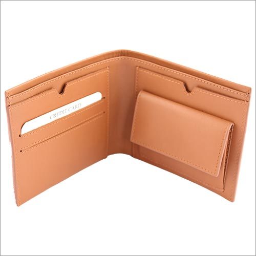 Tan/Black Leather Bifold Wallet