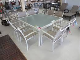 aluminium 9 piece outdoor setting