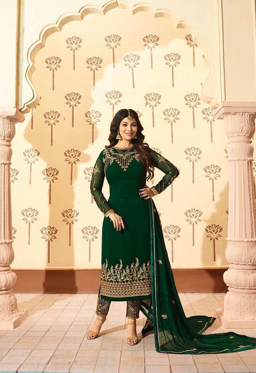 Embroidered Georgette Wedding Suit