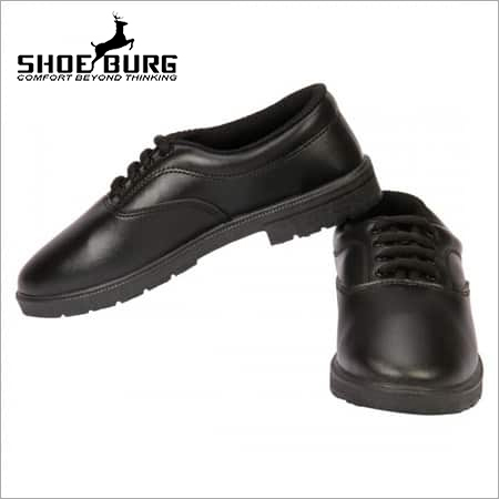 Black And White Boys School Shoes