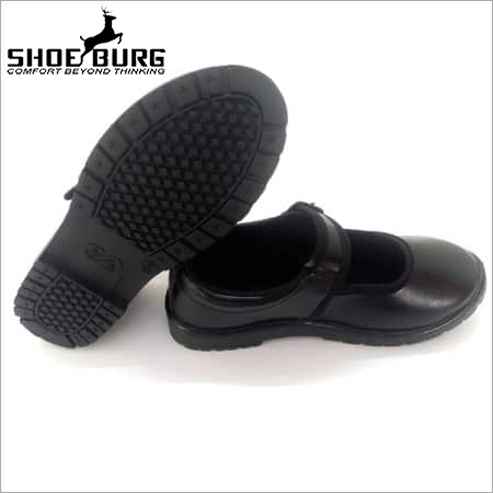 Girls Black School Shoes