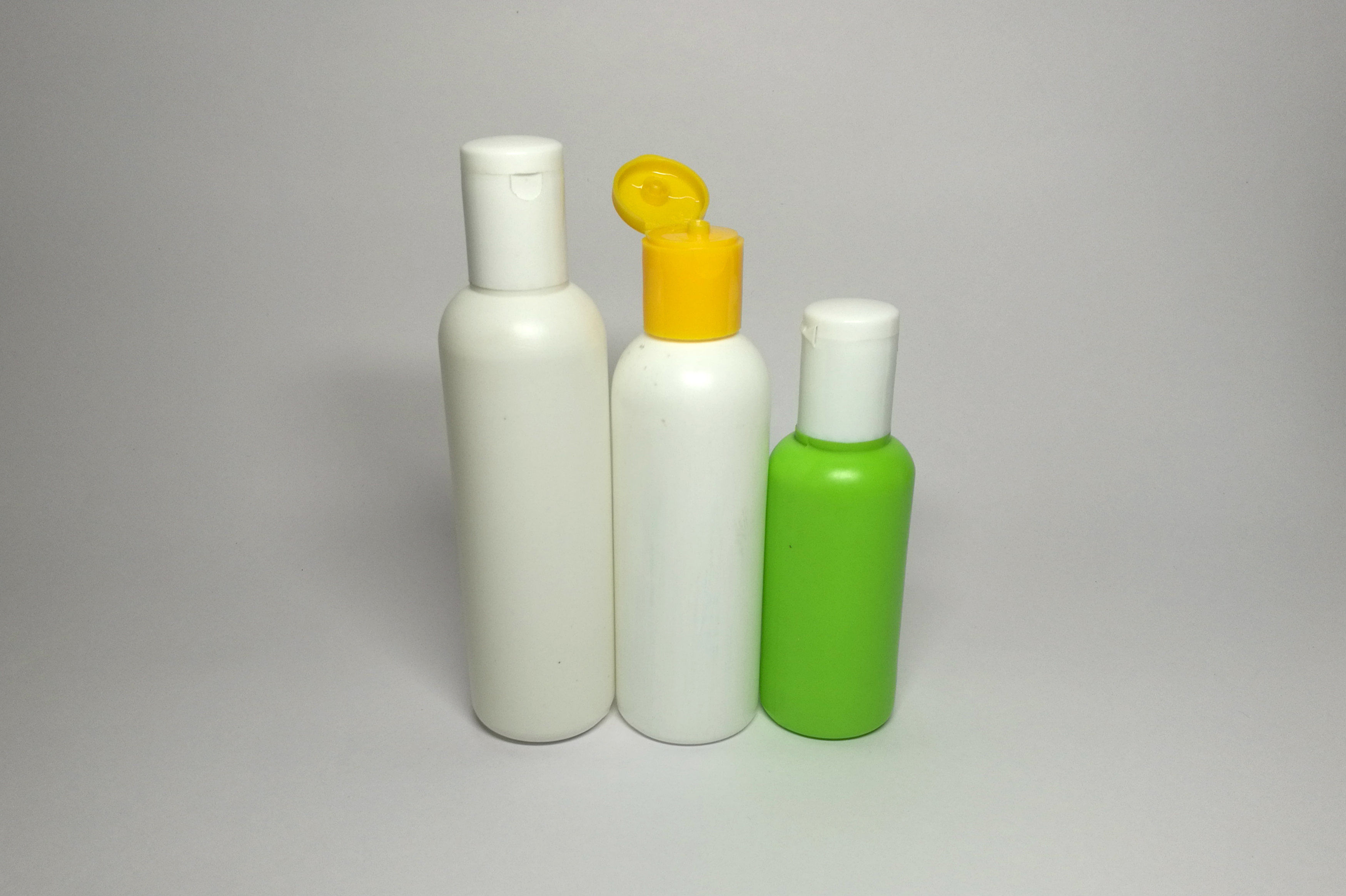 Round HDPE Bottle With Flip Top Cap