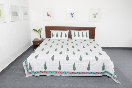 White New Cotton Bed Sheets