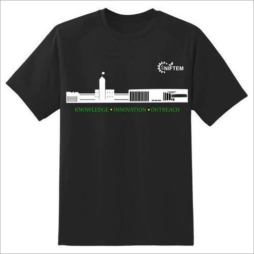 Mens Round Neck Print T Shirt