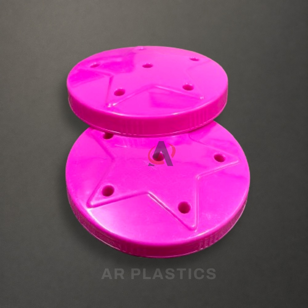 96 MM Plastic Lollipop Cap - Plastic, 96 Millimeter Diameter, All Colors Available, Customizable Design, Screw Cap for Jars