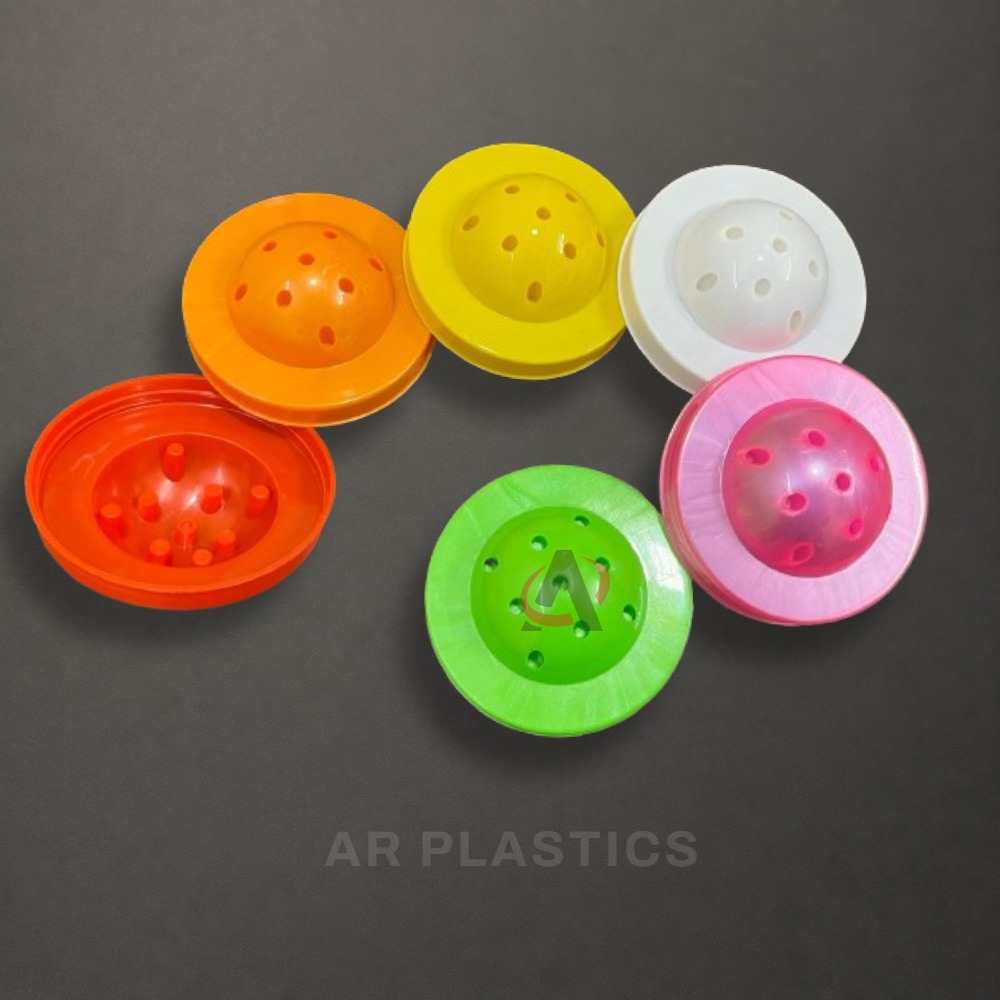 96 MM Lolipop Cap - Plastic, 96 mm Diameter, Yellow, Pink, Red | Customizable Screw Cap Ideal for Jars, User-Friendly Design, Lightweight