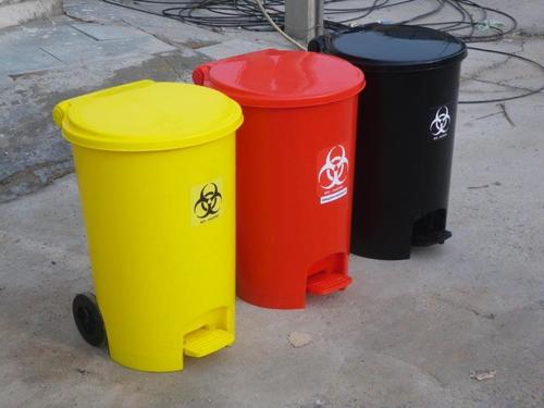 Bio Medical 2 Wheeled Waste Disposal Dustbin 55L