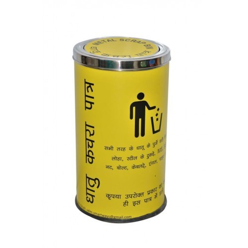 31L Colored Round Shaped SS Waste Bin