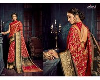 Zari Border Batik Print Cotton Sarees