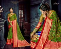 Zari Border Batik Print Cotton Sarees